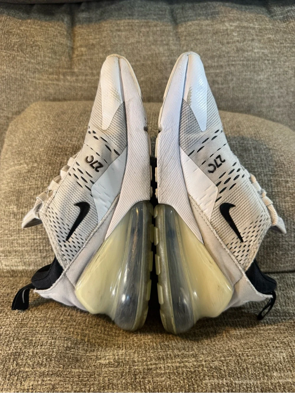 Nike Air Max 270 Women’s White/Black/Grey AH6789-100 Size 7.5
